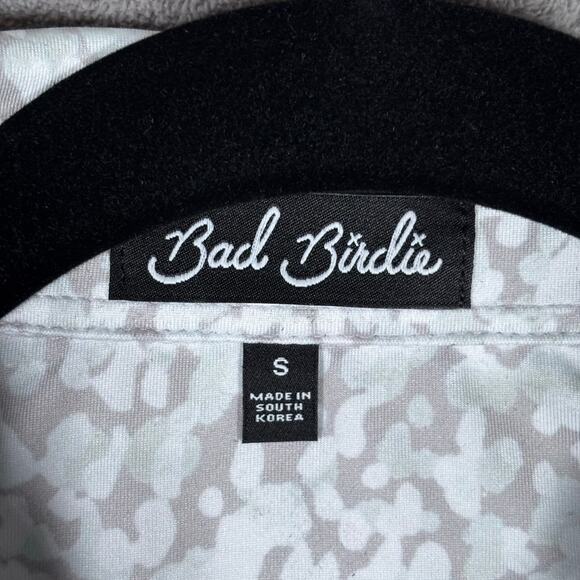 Bad Birdie Women’s Golf Polo – Gray Camo Unlinked Crest Logo Size S - Picture 6 of 9